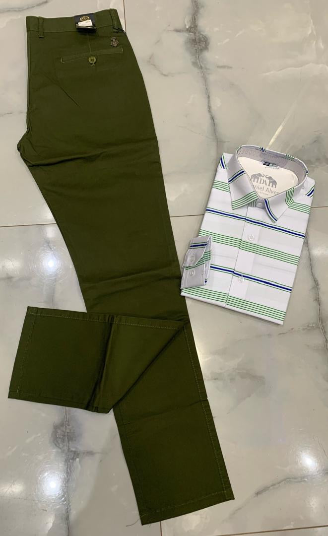 Ensemble Chemise + kaki